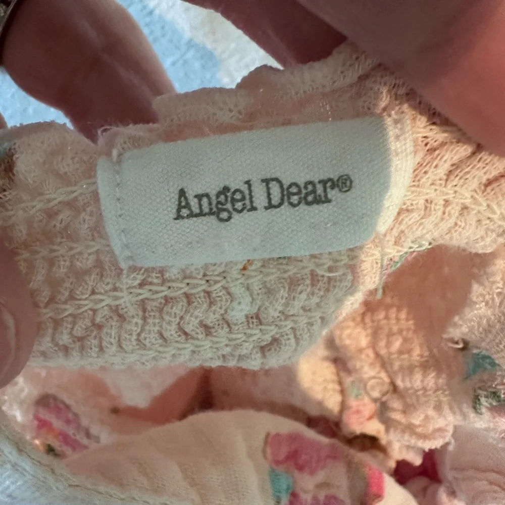 Angel Dear Pink and White Diaper Cover Set
